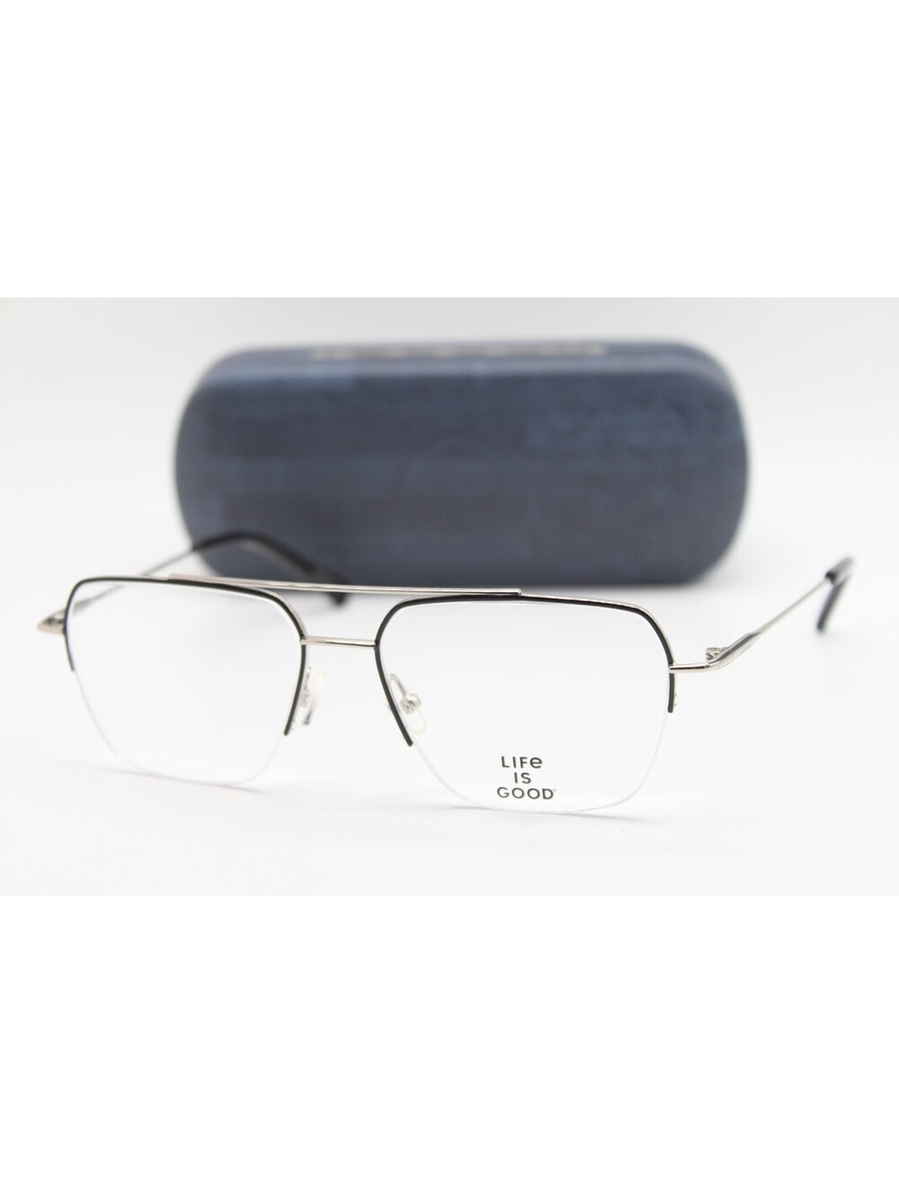 NEW LIFE IS GOOD SEAN MATTE BLACK (MBK) AUTHENTIC EYEGLASSES W/CASE 54-16